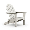 Fauteuil de jardin Adirondack 80 x 90 x 95 cm en bois blanc avec accoudoirs