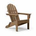 Fauteuil Adirondack 80 x 85 x 95 cm en plastique marron pour extérieur inclinable